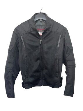 Bilt SZ S Black Mesh Armored Motorcycle Jacket Adjustable Fit Reflective Accents